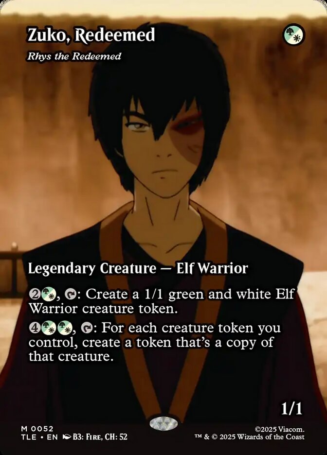 Zuko Redeemed Rhys the Redeemed Borderless 52/0 (Avatar: The Last Airbender: Eternal-Legal)  - Borderless | Good Games Adelaide SA