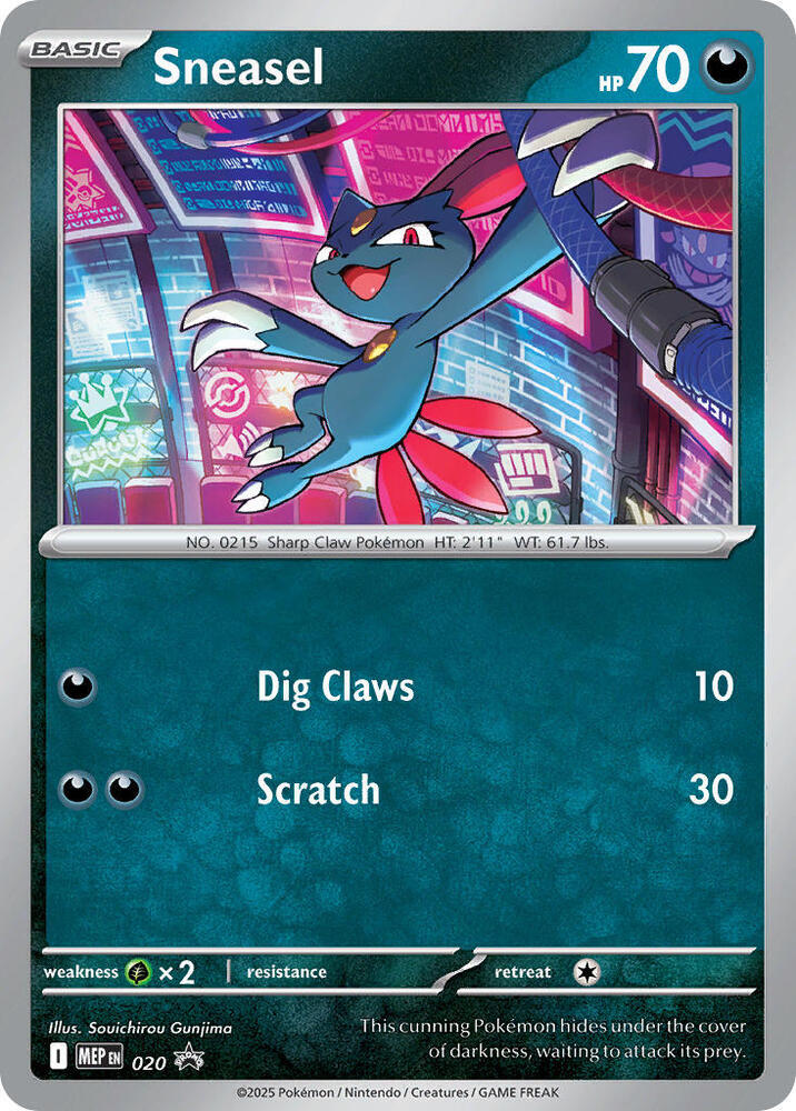 Sneasel 020 (ME: Mega Evolution Promo)  - Holofoil | Good Games Adelaide SA
