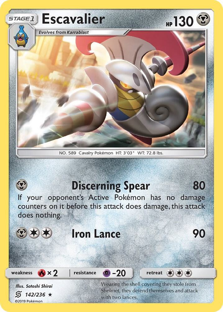 Escavalier 142/236 (SM - Unified Minds)  | Good Games Adelaide SA
