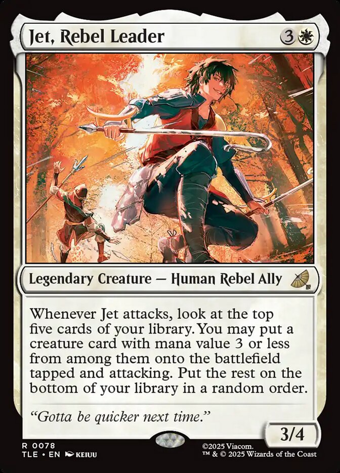 Jet, Rebel Leader 78 (Avatar: The Last Airbender: Eternal-Legal)  - Foil | Good Games Adelaide SA