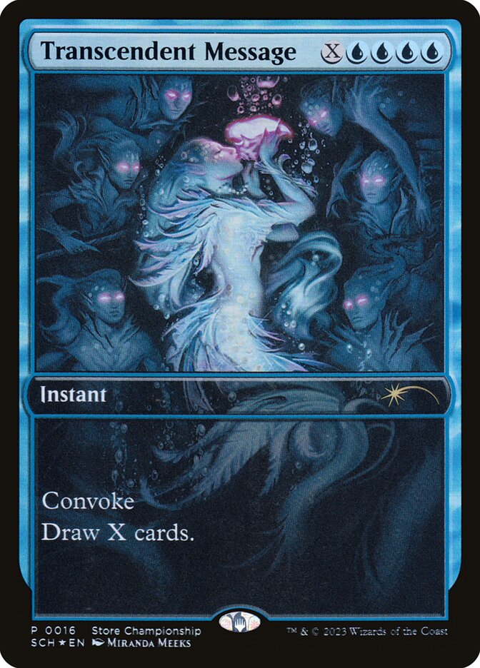 Transcendent Message 16 (Game Day & Store Championship Promos)  - Full Art Foil | Good Games Adelaide SA