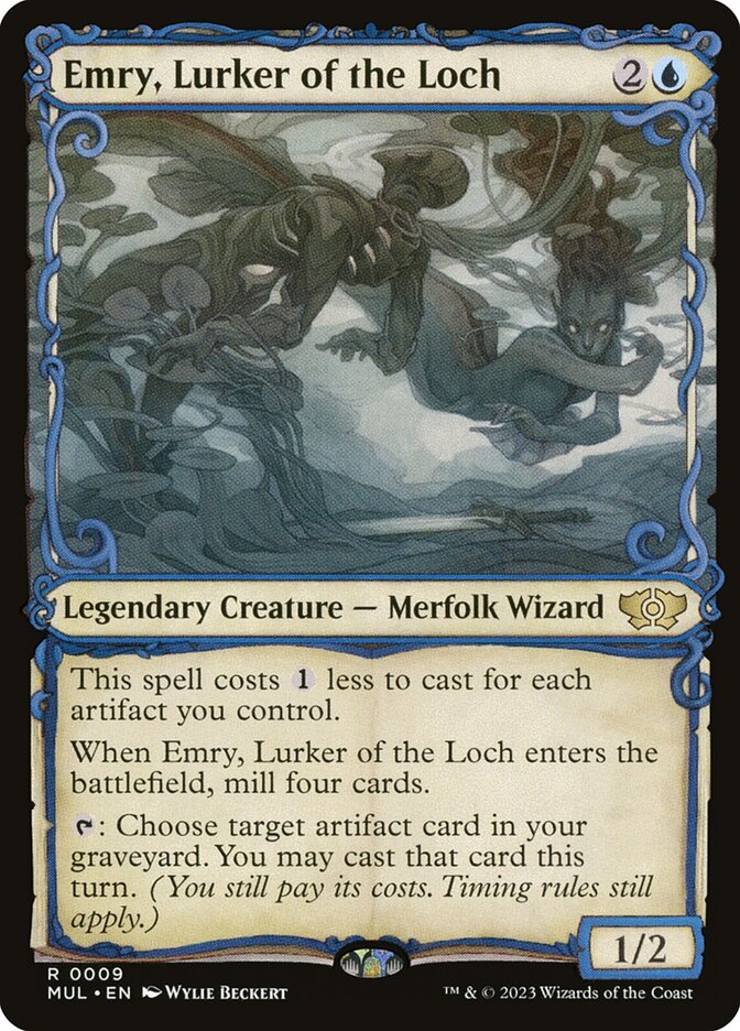 Emry, Lurker of the Loch 9 (March of the Machine: Multiverse Legends)  - Showcase Foil | Good Games Adelaide SA