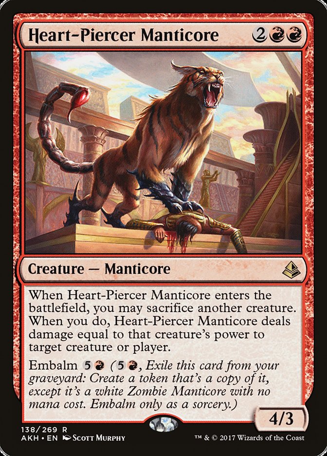 Heart-Piercer Manticore 138 (Amonkhet)  | Good Games Adelaide SA