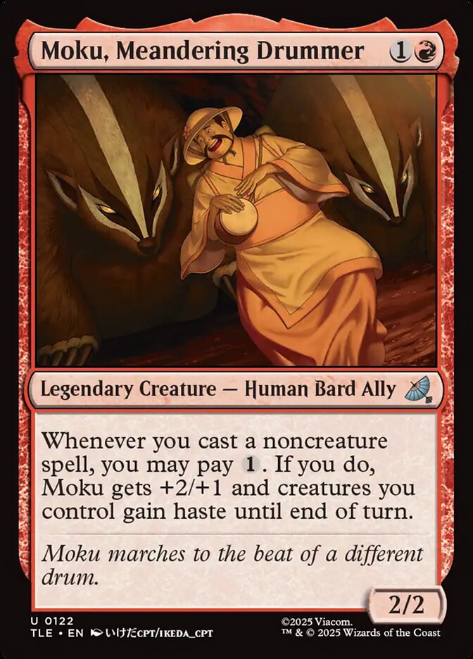 Moku, Meandering Drummer 122 (Avatar: The Last Airbender: Eternal-Legal)  - Foil | Good Games Adelaide SA