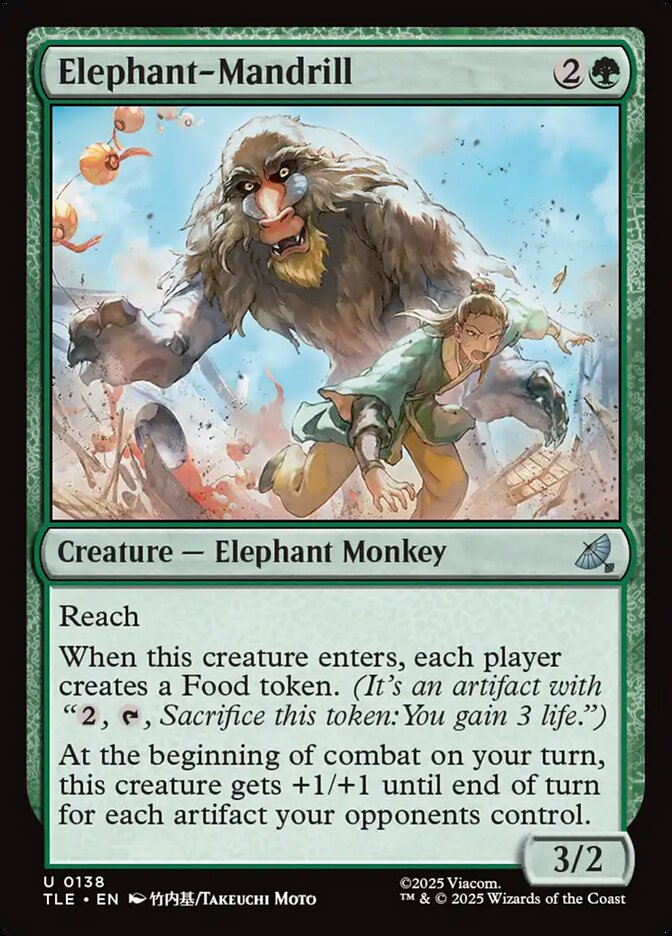 Elephant-Mandrill 138 (Avatar: The Last Airbender: Eternal-Legal)  - Foil | Good Games Adelaide SA