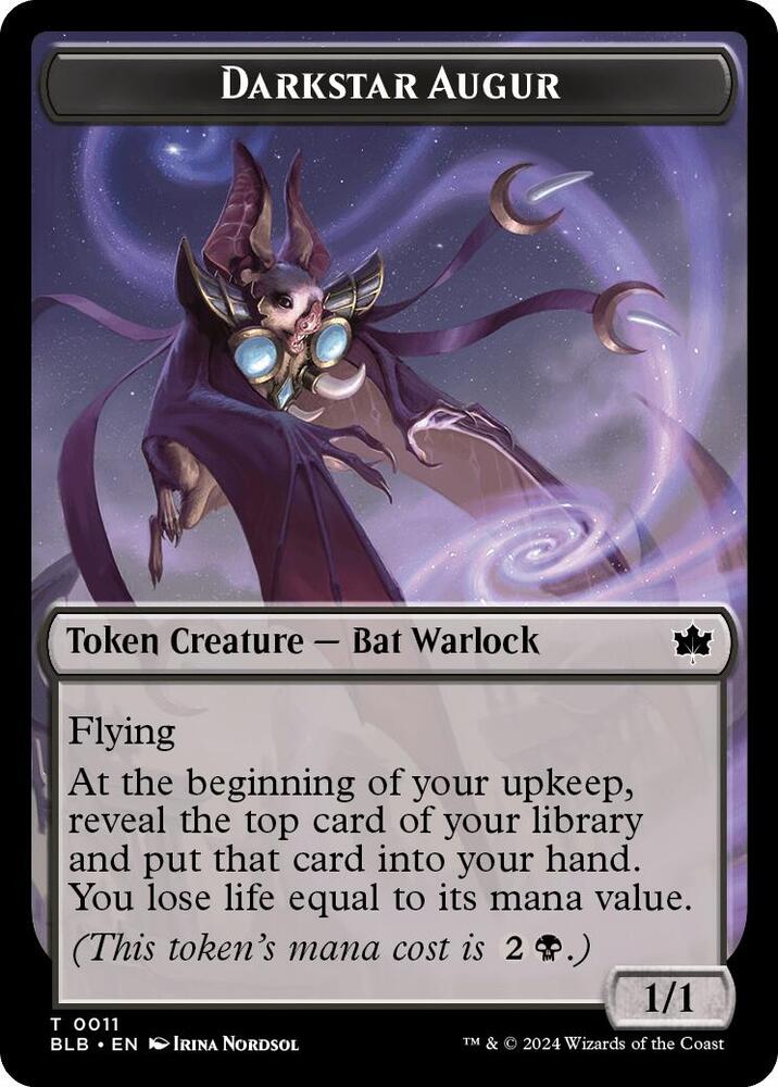 Darkstar Augur Token 11 (Bloomburrow)  | Good Games Adelaide SA