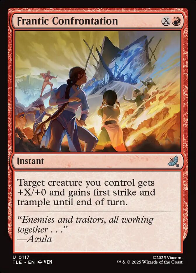 Frantic Confrontation 117 (Avatar: The Last Airbender: Eternal-Legal)  - Foil | Good Games Adelaide SA