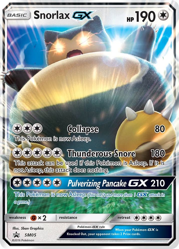 Snorlax GX SM05 (SM Promos)  - Holofoil | Good Games Adelaide SA