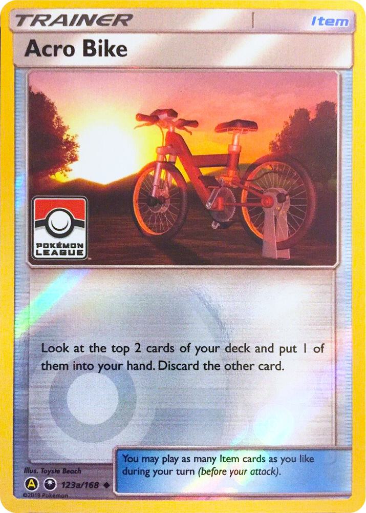 Acro Bike 123a 168 Pokemon League 123a/168 (League & Championship Cards)  - Reverse Holofoil | Good Games Adelaide SA