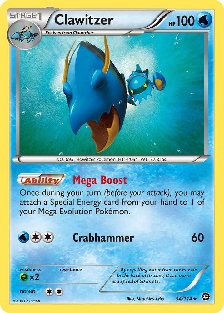 Clawitzer 34/114 (XY - Steam Siege)  | Good Games Adelaide SA