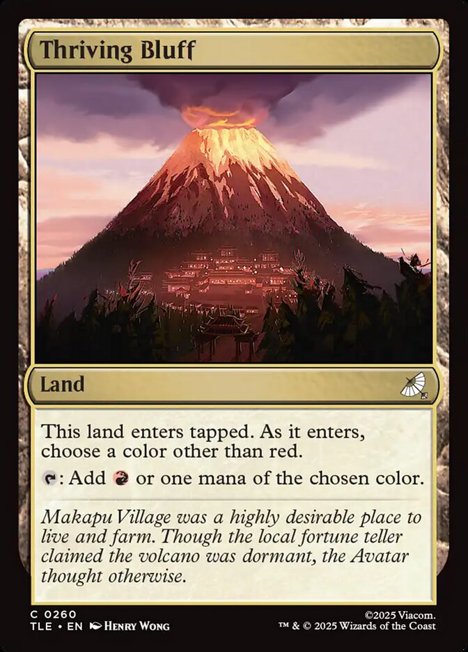 Thriving Bluff 260 (Avatar: The Last Airbender: Eternal-Legal)  - Foil | Good Games Adelaide SA