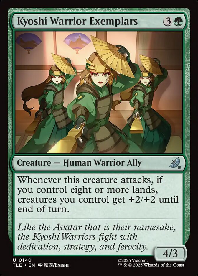 Kyoshi Warrior Exemplars 140 (Avatar: The Last Airbender: Eternal-Legal)  - Foil | Good Games Adelaide SA