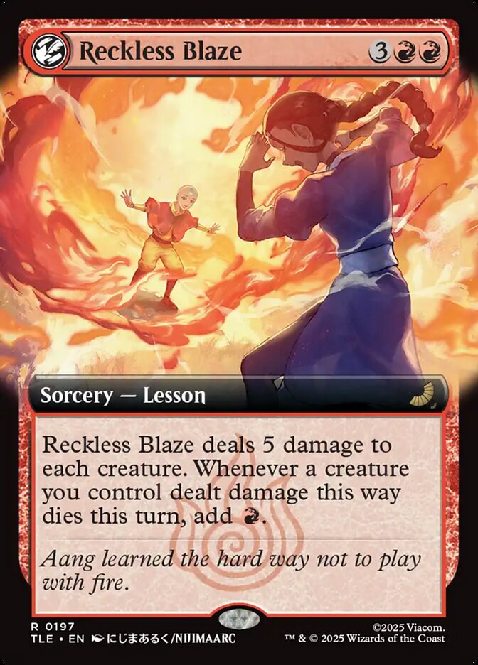 Reckless Blaze 197/0 (Avatar: The Last Airbender: Eternal-Legal)  - Extended Art | Good Games Adelaide SA