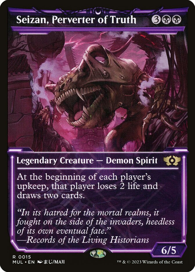Seizan, Perverter of Truth 15 (March of the Machine: Multiverse Legends)  - Showcase Foil | Good Games Adelaide SA