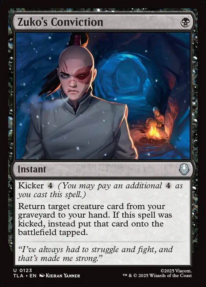 Zuko's Conviction 123 (Avatar: The Last Airbender)  - Foil | Good Games Adelaide SA