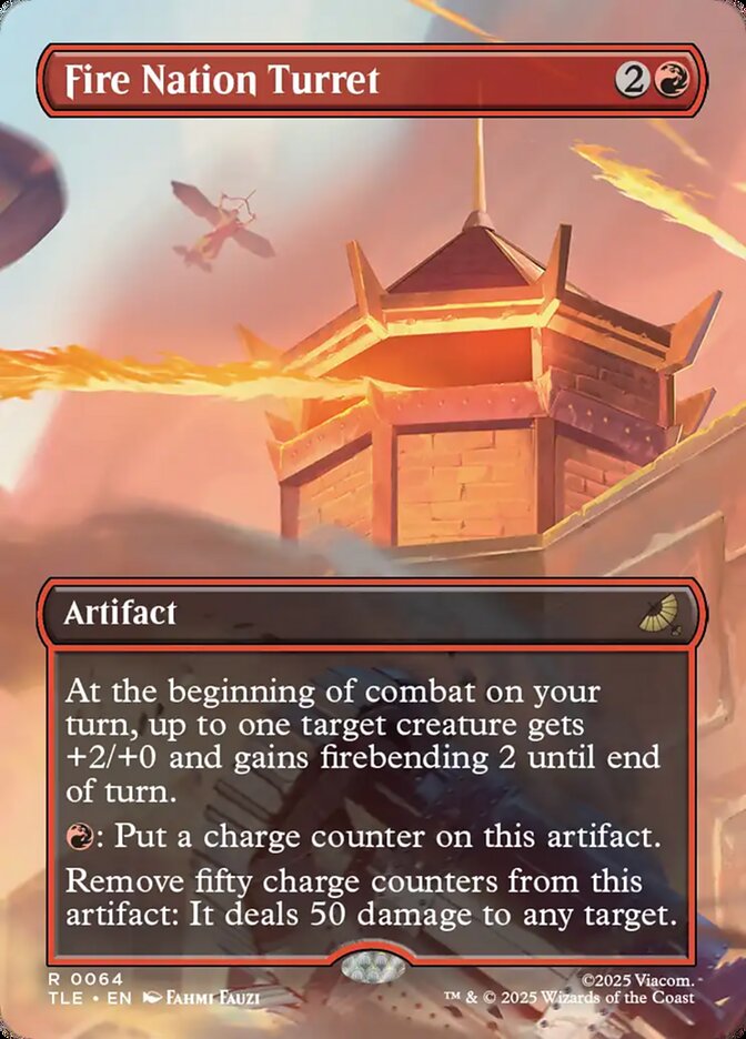Fire Nation Turret 64/0 (Avatar: The Last Airbender: Eternal-Legal)  - Borderless Foil | Good Games Adelaide SA