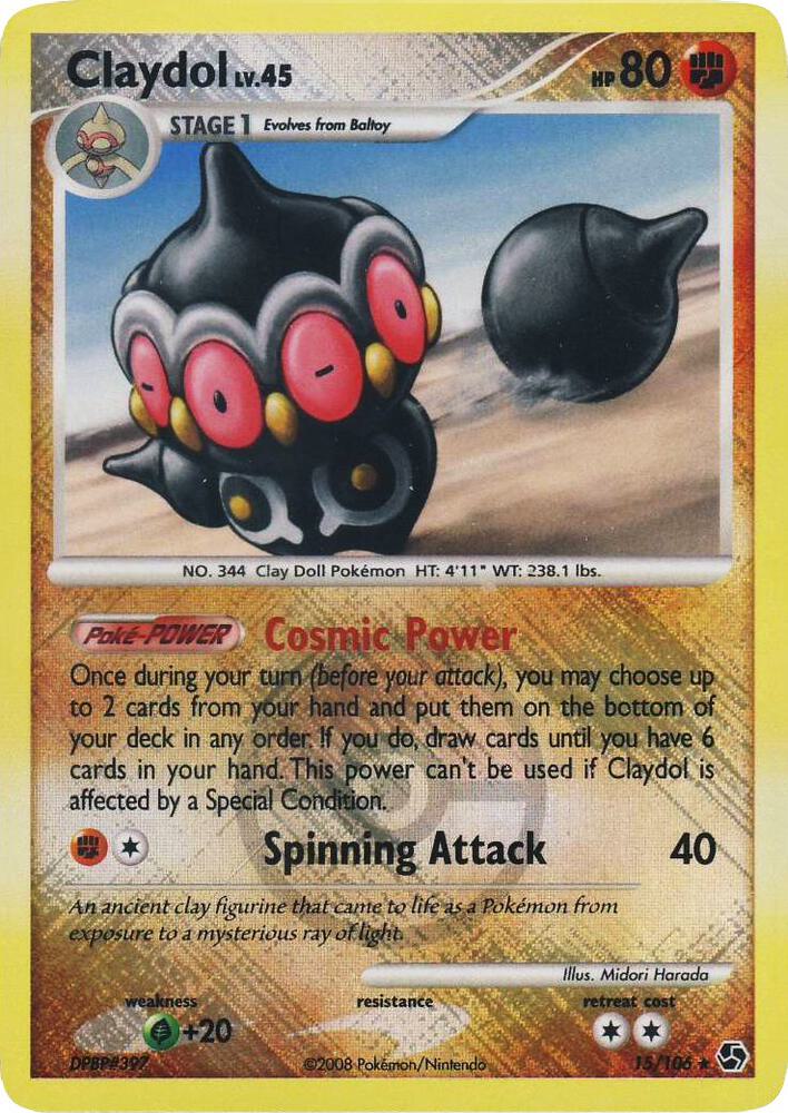 Claydol 15 106 League Promo 015/106 (League & Championship Cards)  - Reverse Holofoil | Good Games Adelaide SA