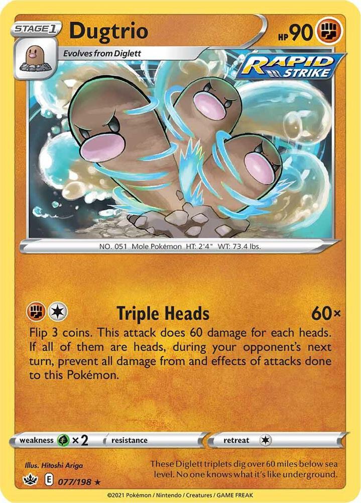 Dugtrio 077/198 (SWSH06: Chilling Reign)  | Good Games Adelaide SA