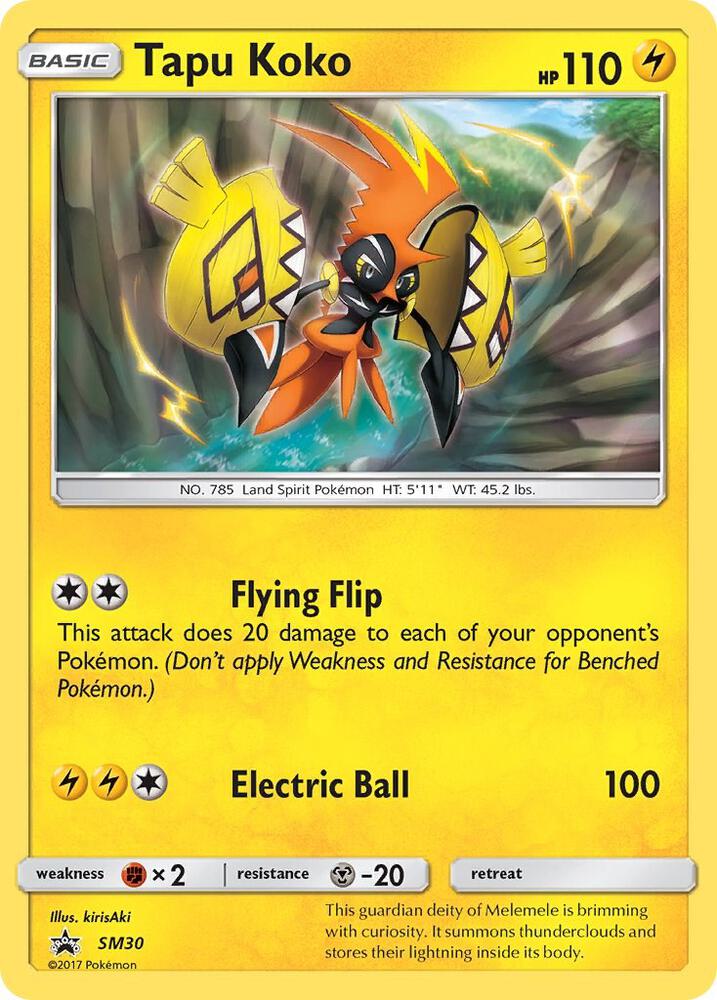 Tapu Koko SM30 (SM Promos)  - Holofoil | Good Games Adelaide SA