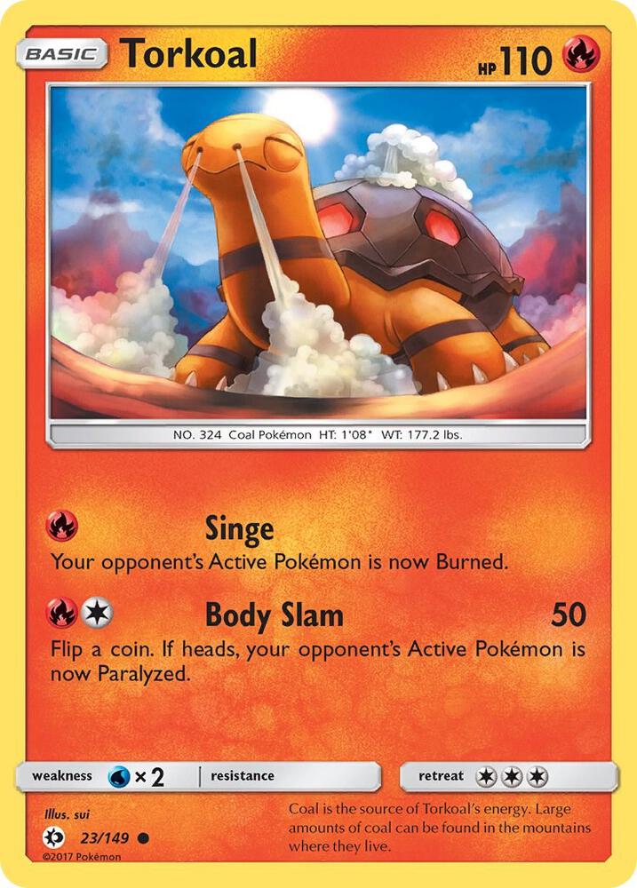 Torkoal 23/149 (SM Base Set)  | Good Games Adelaide SA