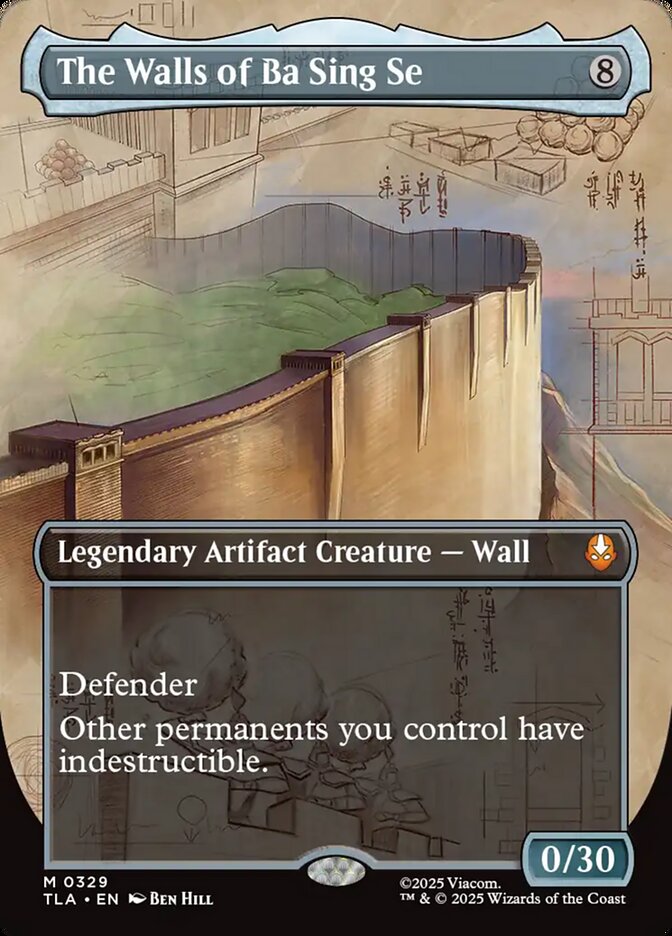The Walls of Ba Sing Se  329 (Avatar: The Last Airbender)  - Borderless Foil | Good Games Adelaide SA