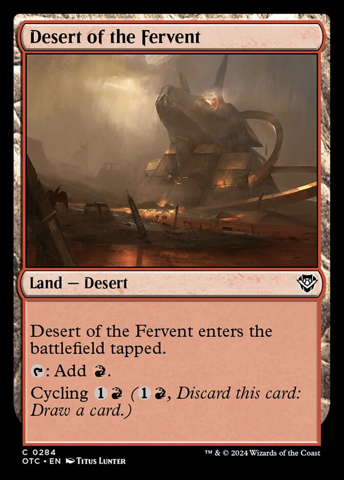 Desert of the Fervent 284 (Commander: Outlaws of Thunder Junction)  | Good Games Adelaide SA
