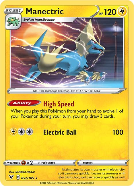 Manectric 052/185 (SWSH04: Vivid Voltage)  | Good Games Adelaide SA