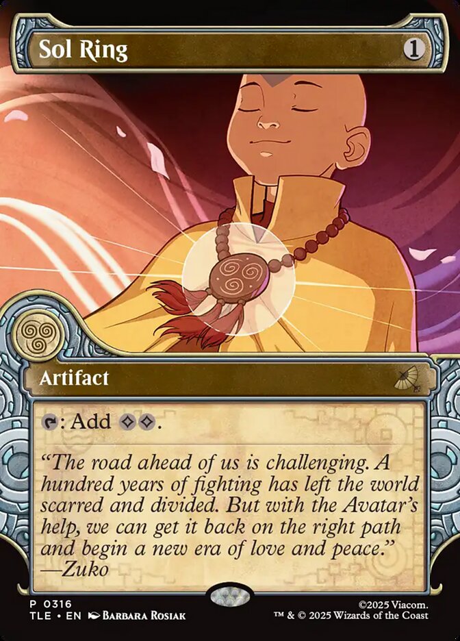 Sol Ring 316/0 (Avatar: The Last Airbender: Eternal-Legal)  - Showcase | Good Games Adelaide SA