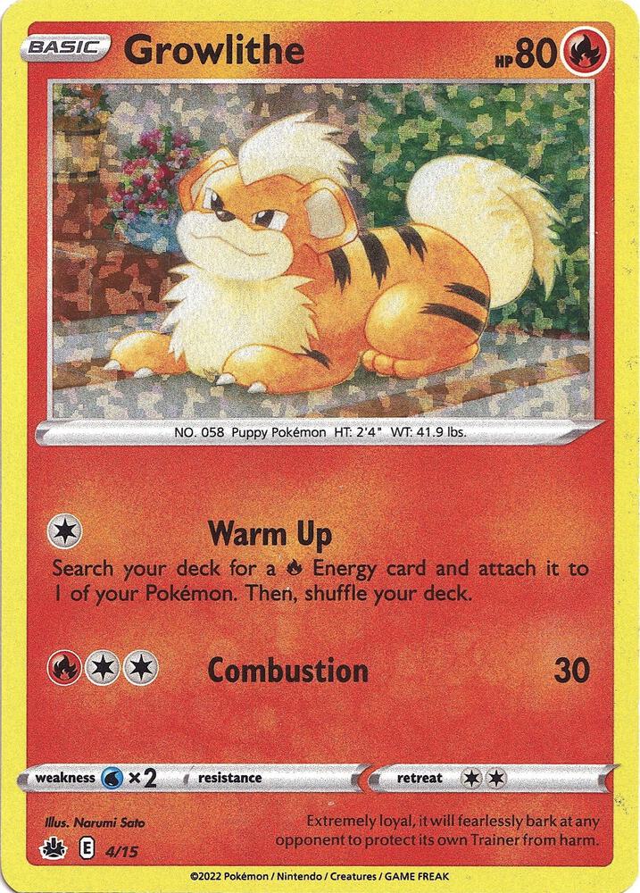 Growlithe 004/015 (McDonald's Promos 2022)  - Holofoil | Good Games Adelaide SA