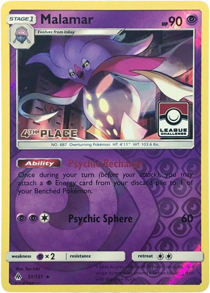 Malamar 51 131 League Challenge 4th Place 051/131 (League & Championship Cards)  - Reverse Holofoil | Good Games Adelaide SA