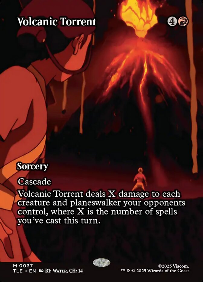 Volcanic Torrent 37/0 (Avatar: The Last Airbender: Eternal-Legal)  - Borderless Foil | Good Games Adelaide SA
