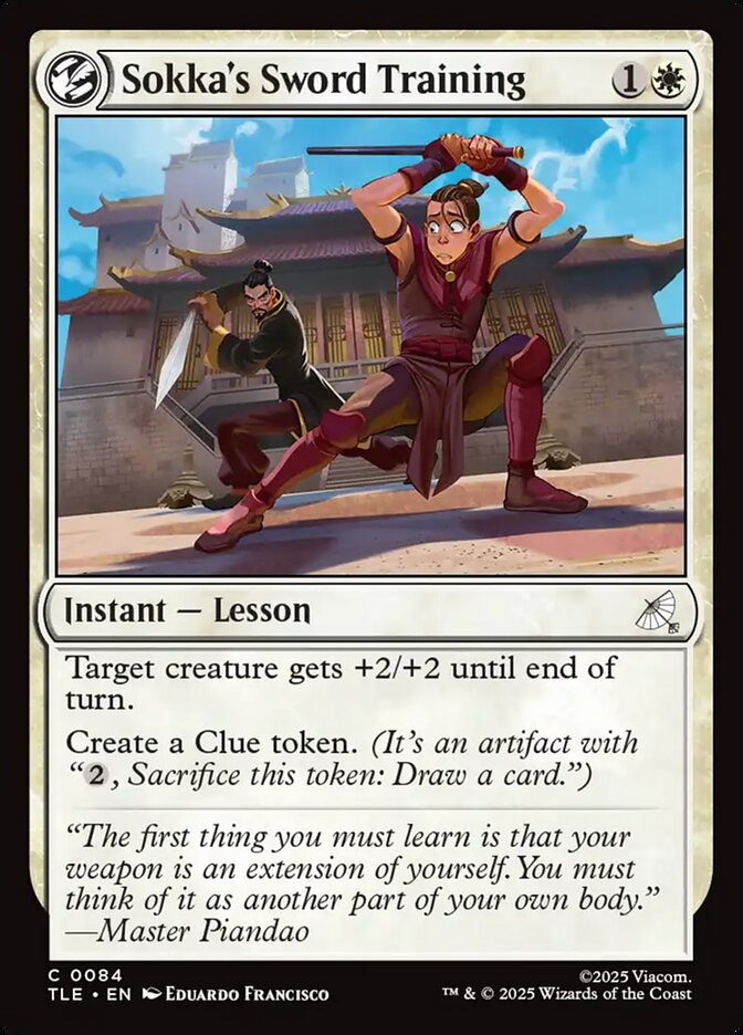 Sokka's Sword Training 84 (Avatar: The Last Airbender: Eternal-Legal)  - Foil | Good Games Adelaide SA