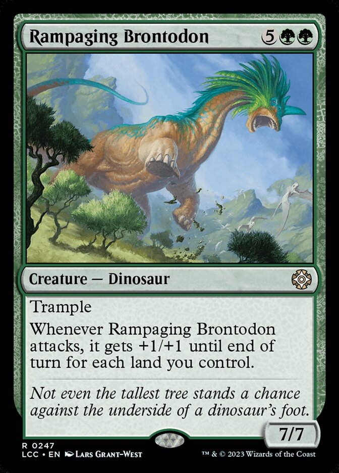 Rampaging Brontodon 247 (Commander: The Lost Caverns of Ixalan)  | Good Games Adelaide SA