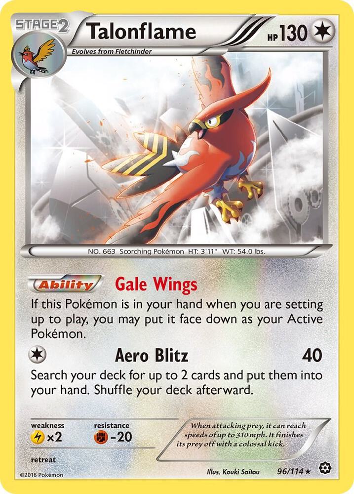 Talonflame 96/114 (XY - Steam Siege)  | Good Games Adelaide SA