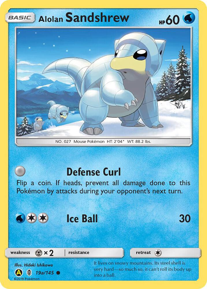 Alolan Sandshrew 019a/145 (Alternate Art Promos)  - Holofoil | Good Games Adelaide SA