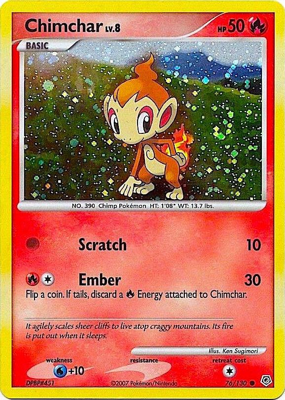 Chimchar 076/130 (Miscellaneous Cards & Products)  - Cosmo Holofoil | Good Games Adelaide SA