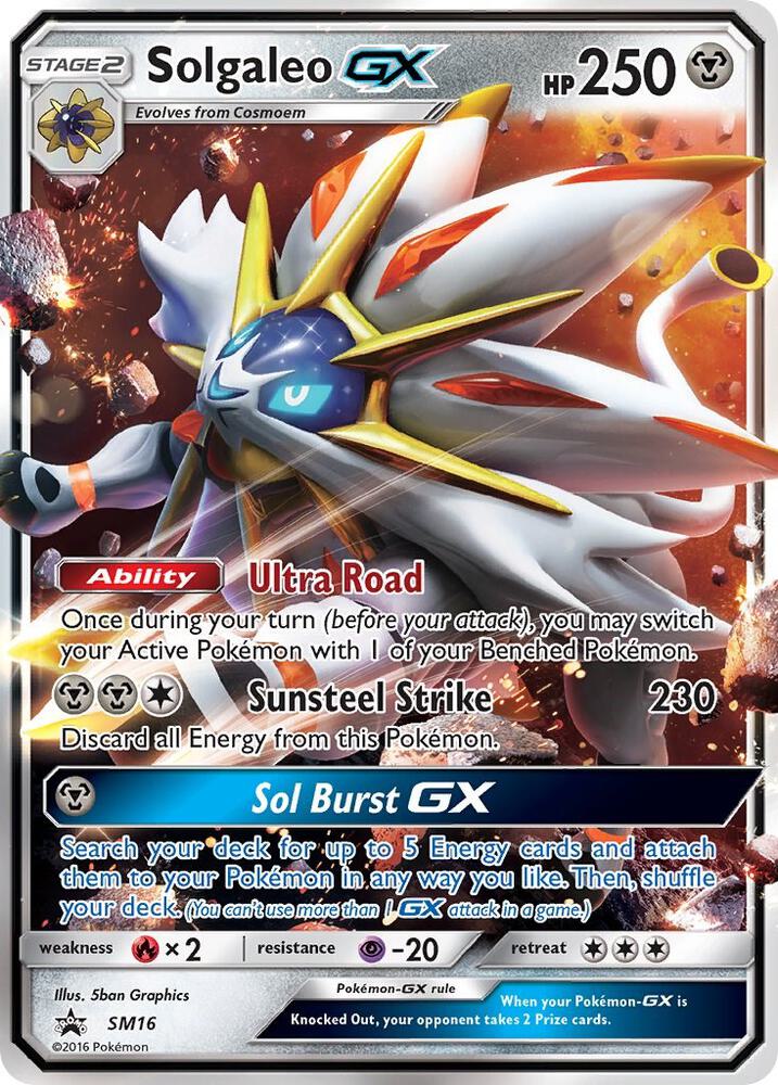 Solgaleo GX SM16 (SM Promos)  - Holofoil | Good Games Adelaide SA