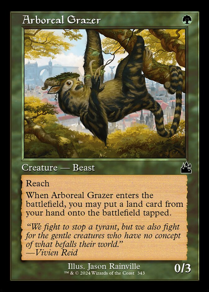 Arboreal Grazer 343 (Ravnica Remastered)  - Retro Foil | Good Games Adelaide SA