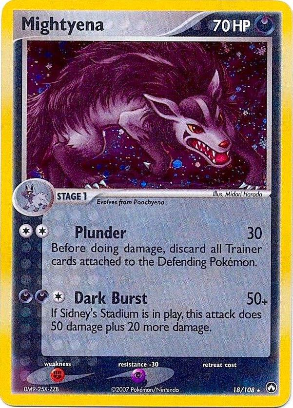 Mightyena 18 108 Cosmos Holo 018/108 (Deck Exclusives)  - Holofoil | Good Games Adelaide SA