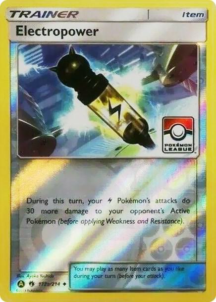 Electropower 172a 214 Pokemon League 172a/214 (League & Championship Cards)  - Reverse Holofoil | Good Games Adelaide SA