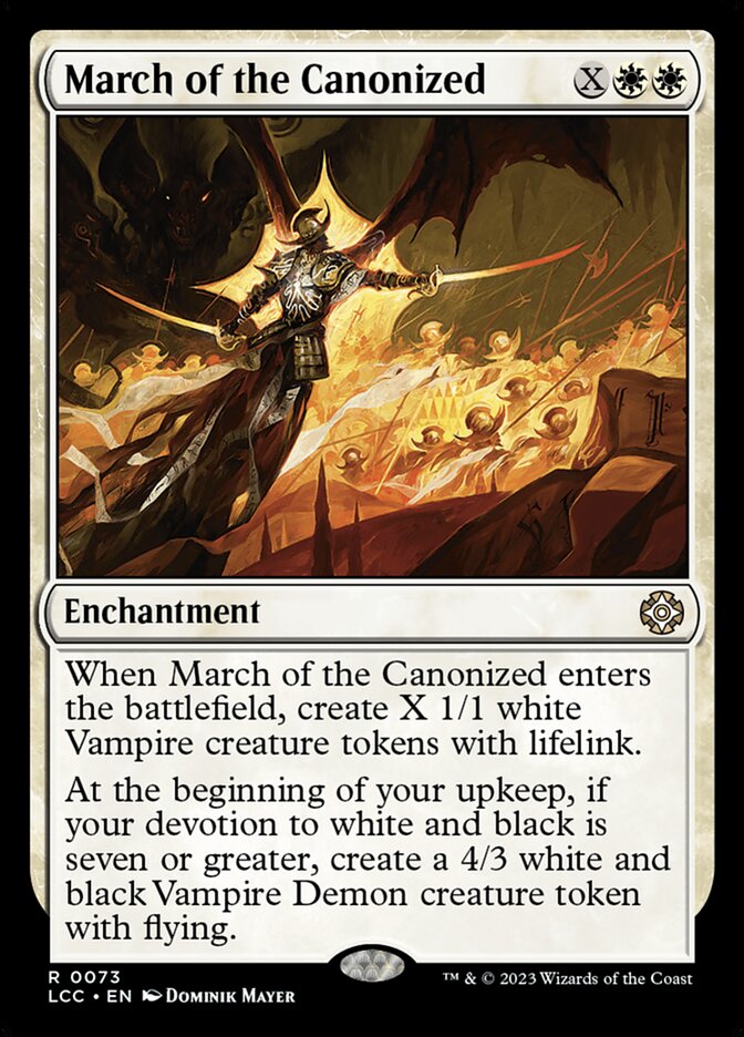 March of the Canonized 73 (Commander: The Lost Caverns of Ixalan)  | Good Games Adelaide SA