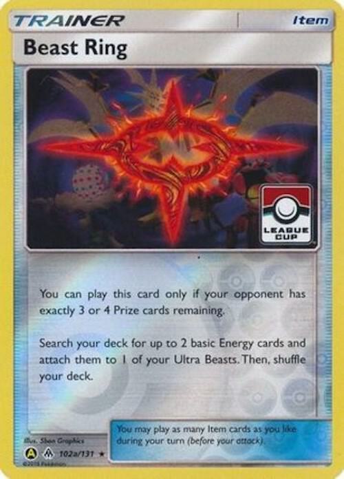 Beast Ring 102a 131 League Cup 102a/131 (League & Championship Cards)  - Reverse Holofoil | Good Games Adelaide SA