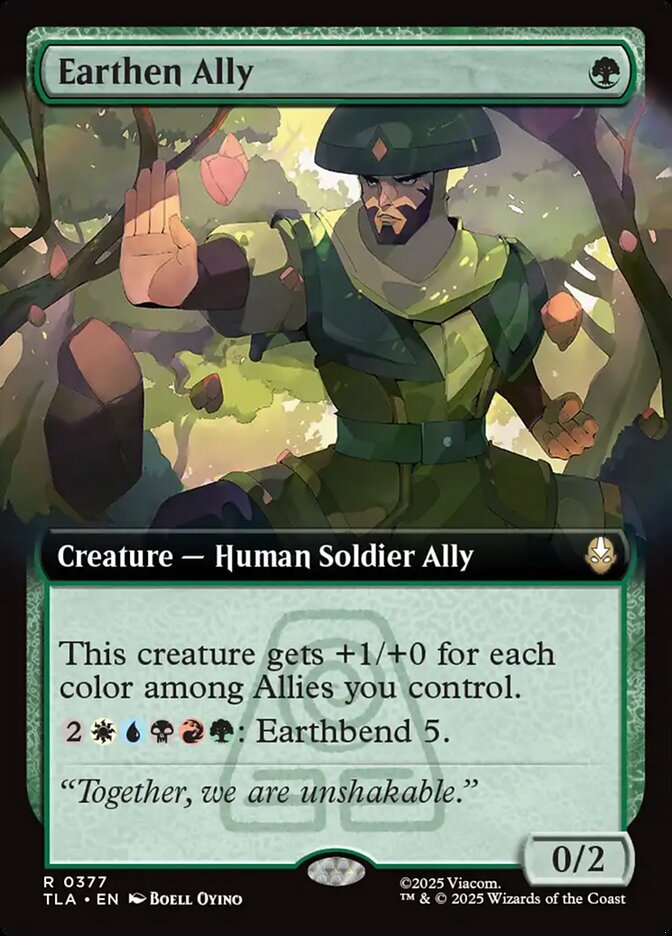 Earthen Ally  377/286 (Avatar: The Last Airbender)  - Extended Art | Good Games Adelaide SA