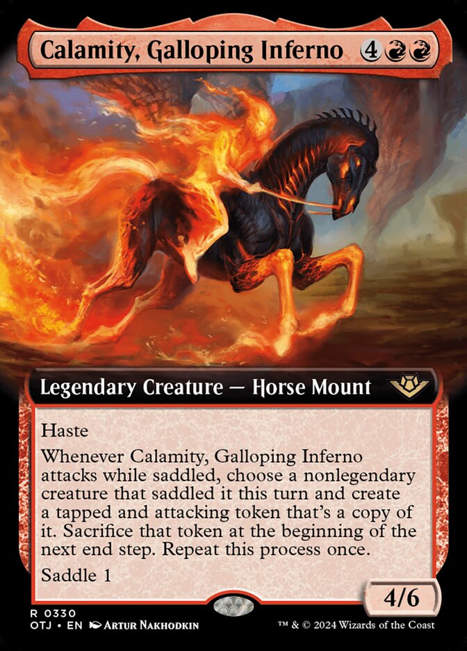 Calamity, Galloping Inferno 330 (Outlaws of Thunder Junction)  - Foil | Good Games Adelaide SA