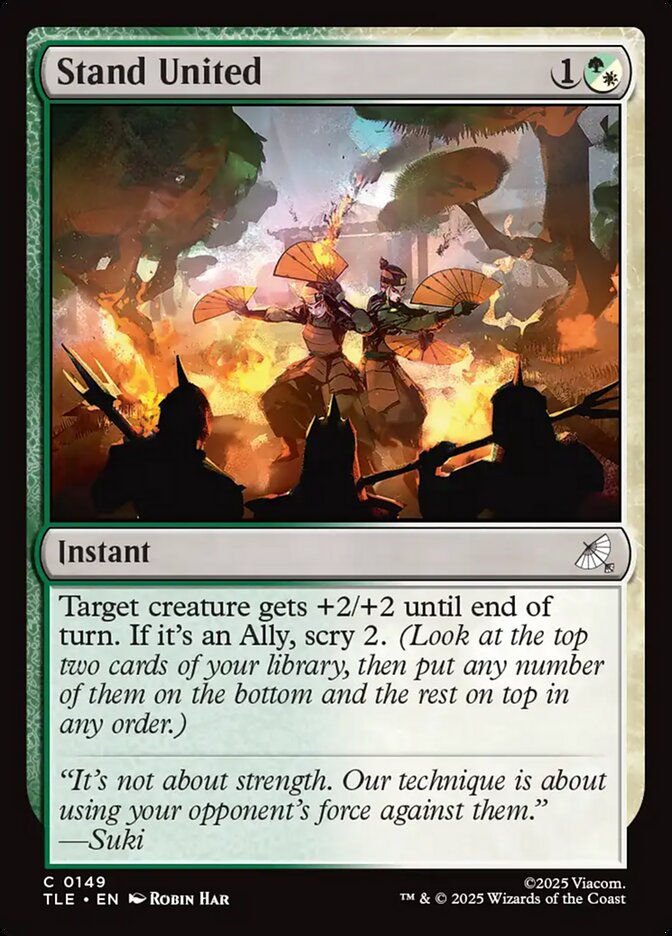 Stand United 149 (Avatar: The Last Airbender: Eternal-Legal)  - Foil | Good Games Adelaide SA