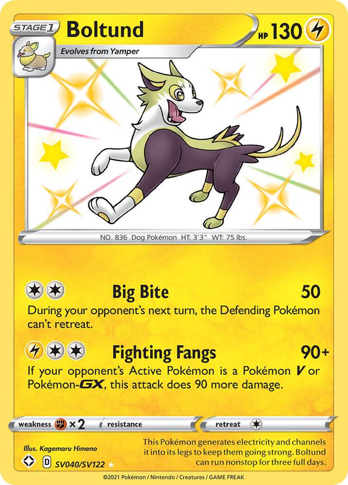 Boltund SV040/SV122 (Shining Fates: Shiny Vault)  - Holofoil | Good Games Adelaide SA