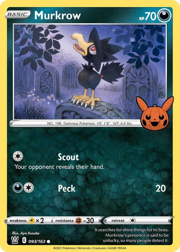 Murkrow 093/163 (Trick or Trade BOOster Bundle)  | Good Games Adelaide SA