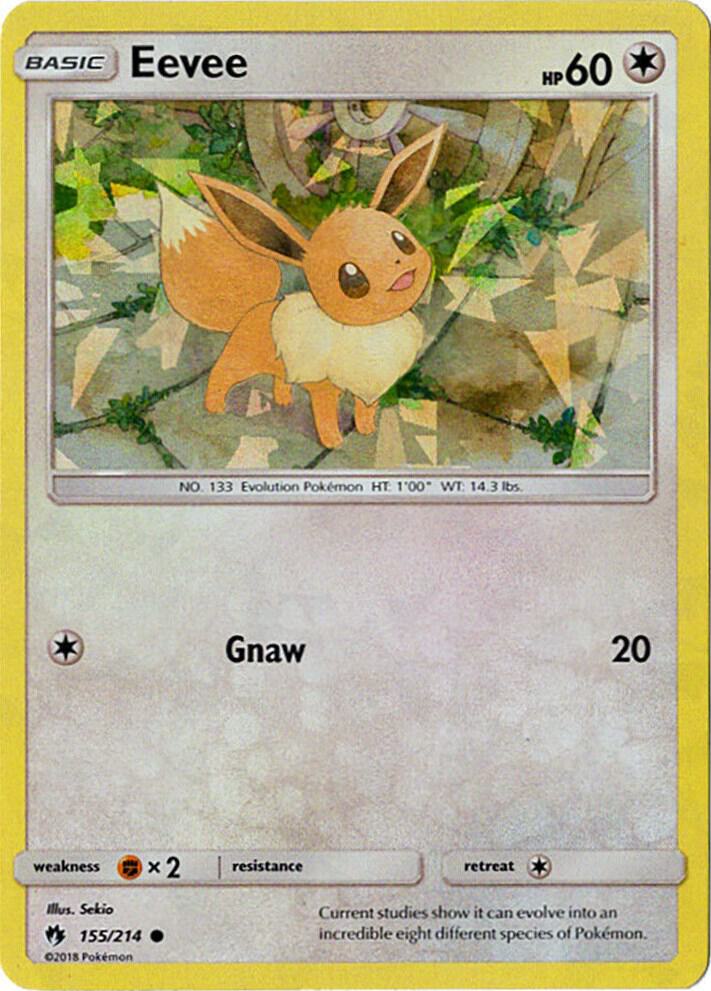 Eevee 155 214 Lets Play Eevee Cracked Ice Holo 155/214 (Deck Exclusives)  - Holofoil | Good Games Adelaide SA