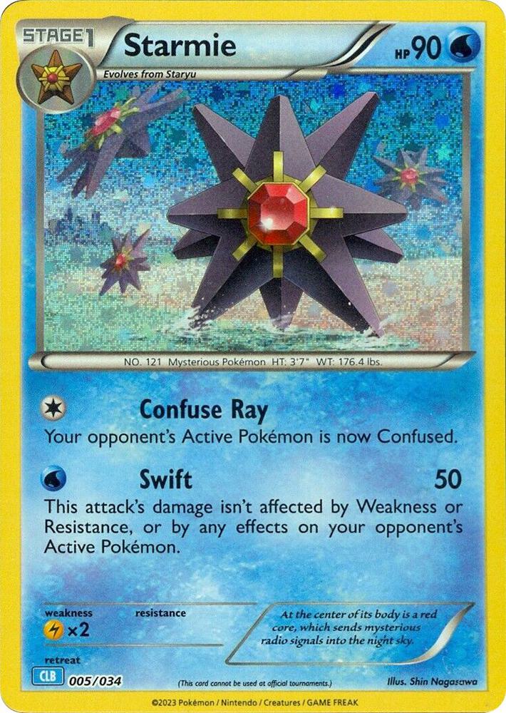 Starmie 005/034 (Trading Card Game Classic)  - Holofoil | Good Games Adelaide SA