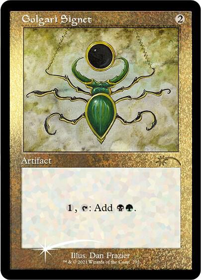 Golgari Signet Foil Etched 292 (Secret Lair Drop Series)  - Foil | Good Games Adelaide SA